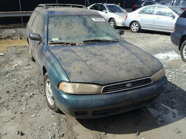 4S3BK4355T7930778 - 1996 SUBARU LEGACY L GREEN photo 1