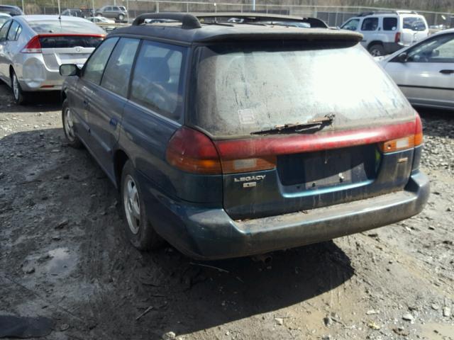 4S3BK4355T7930778 - 1996 SUBARU LEGACY L GREEN photo 3