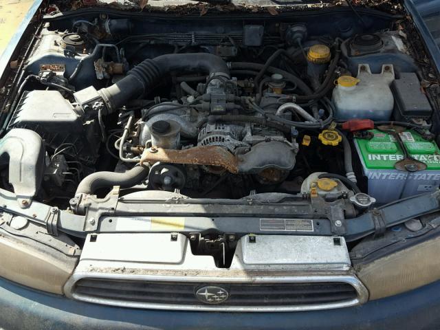 4S3BK4355T7930778 - 1996 SUBARU LEGACY L GREEN photo 7