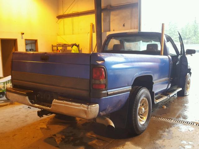 1B7KC26CXRS509365 - 1994 DODGE RAM 2500 BLUE photo 4