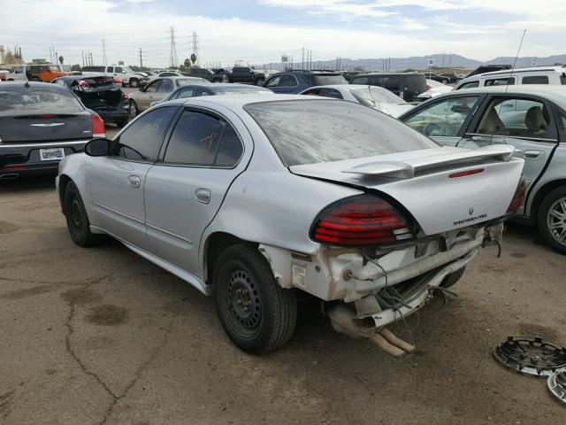 1G2NE52E15M210446 - 2005 PONTIAC GRAND AM S SILVER photo 3