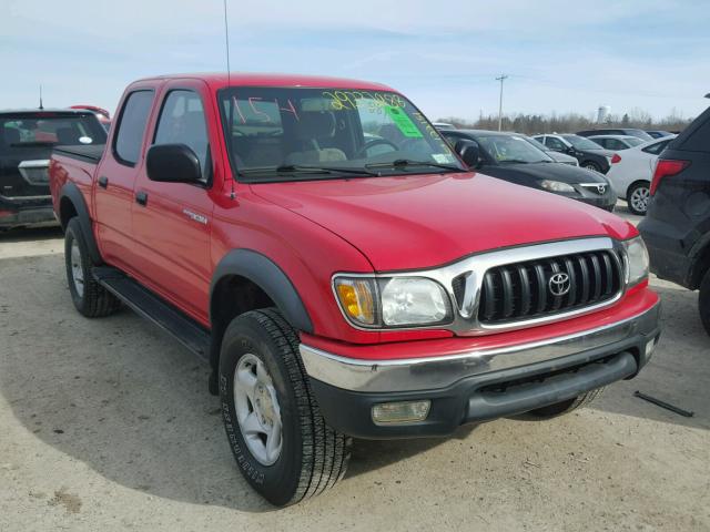 5TEHN72N91Z772505 - 2001 TOYOTA TACOMA DOU RED photo 1