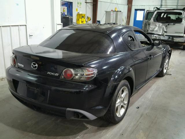 JM1FE17N550159431 - 2005 MAZDA RX8 BLACK photo 4