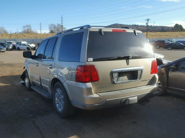 5LMFU28R54LJ10164 - 2004 LINCOLN NAVIGATOR BEIGE photo 3