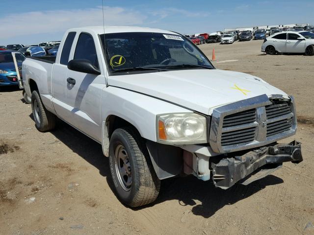 1D7HE22K56S525900 - 2006 DODGE DAKOTA ST WHITE photo 1