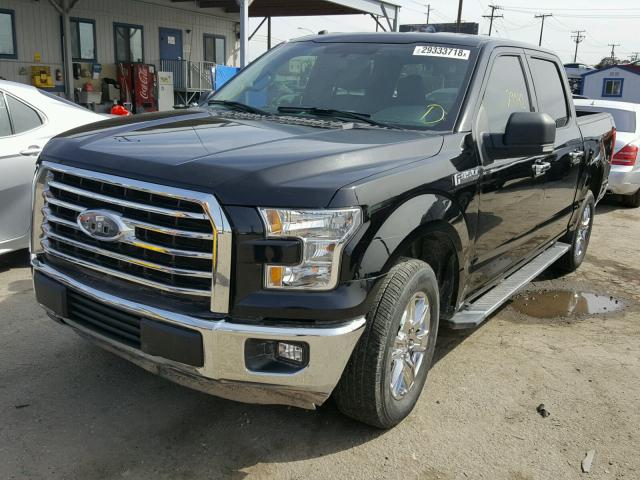 1FTEW1CF9GKD73420 - 2016 FORD F150 SUPER BLACK photo 2