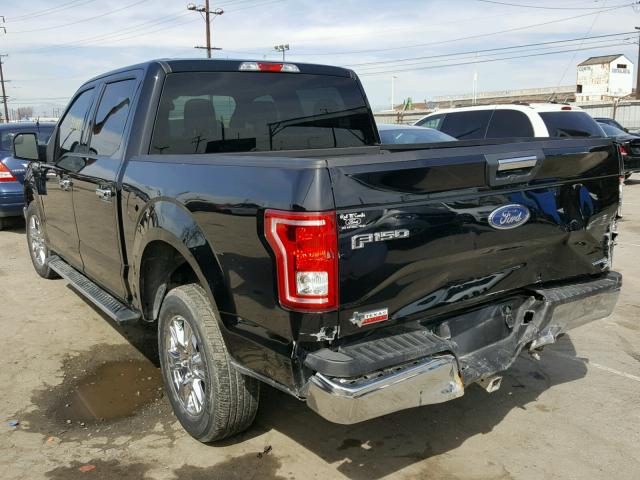 1FTEW1CF9GKD73420 - 2016 FORD F150 SUPER BLACK photo 3