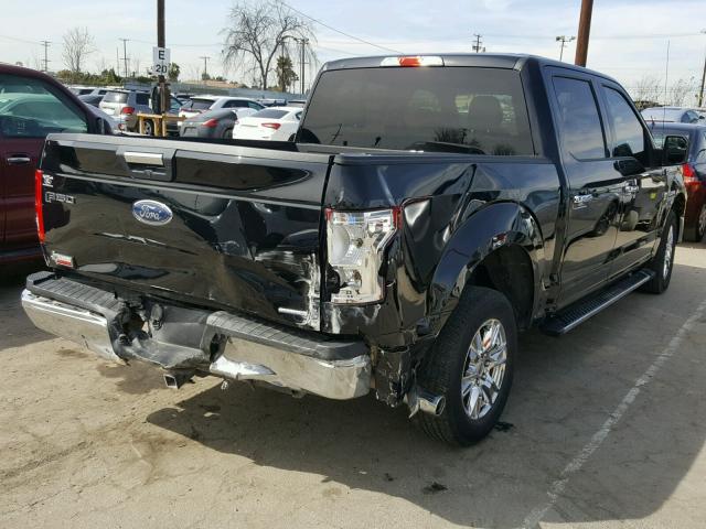 1FTEW1CF9GKD73420 - 2016 FORD F150 SUPER BLACK photo 4