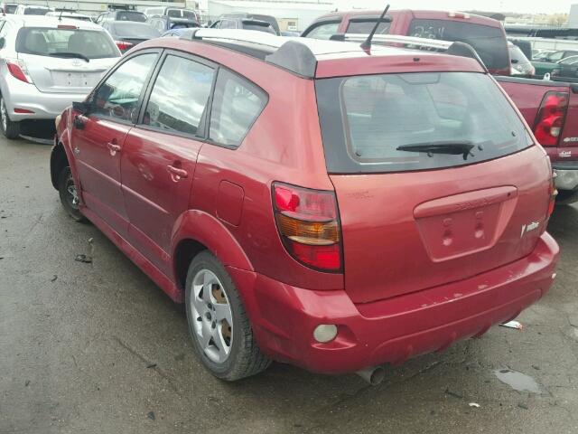 5Y2SL65857Z441520 - 2007 PONTIAC VIBE RED photo 3