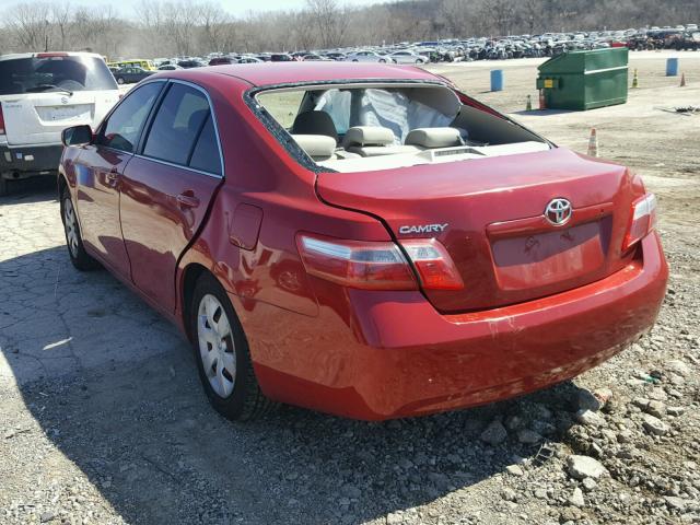 4T1BE46KX7U188535 - 2007 TOYOTA CAMRY NEW RED photo 3