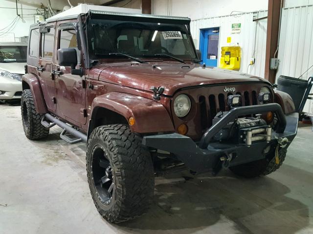 1J4GA59117L158936 - 2007 JEEP WRANGLER S MAROON photo 1