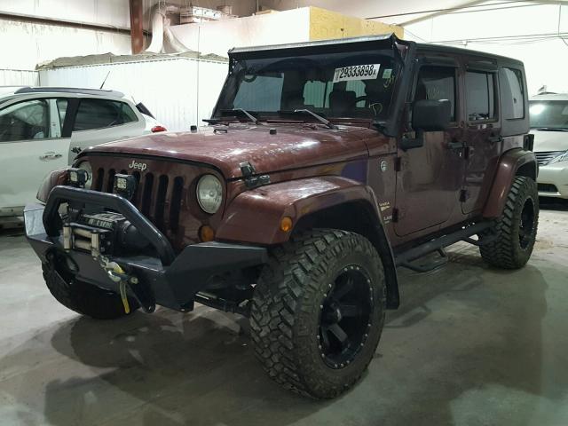 1J4GA59117L158936 - 2007 JEEP WRANGLER S MAROON photo 2