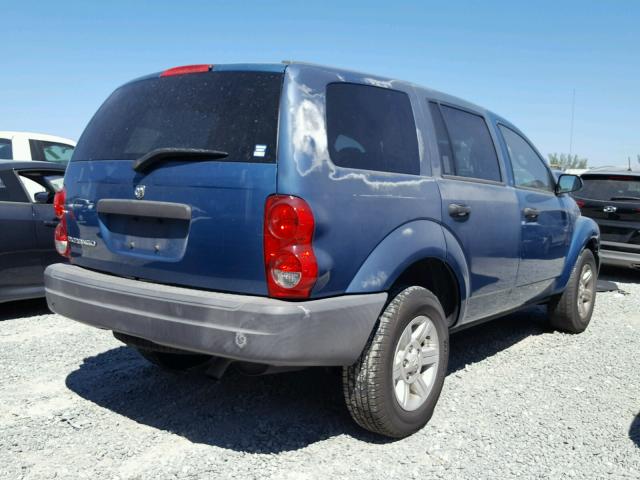 1D4HD38K35F537452 - 2005 DODGE DURANGO ST BLUE photo 4