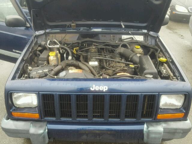 1J4FF48SXYL237735 - 2000 JEEP CHEROKEE S BLUE photo 7