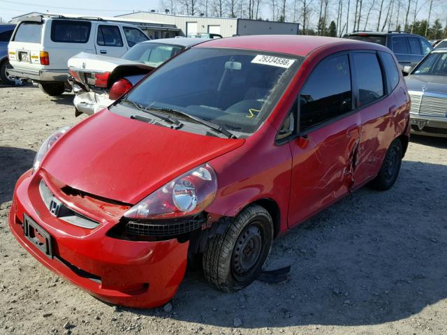 JHMGD38468S000207 - 2008 HONDA FIT RED photo 2