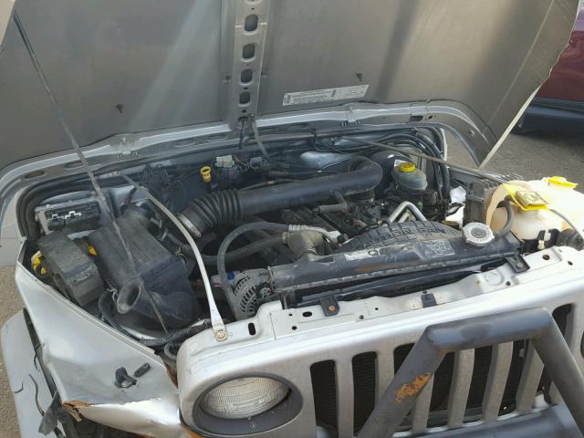 1J4FA39S43P324345 - 2003 JEEP WRANGLER C SILVER photo 7