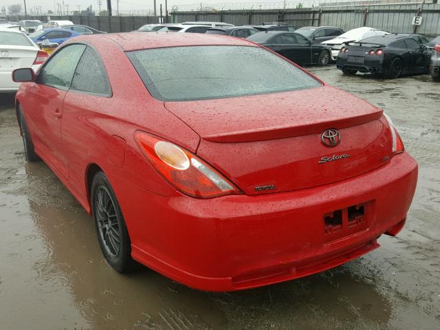 4T1CA38P74U003548 - 2004 TOYOTA CAMRY SOLA RED photo 3