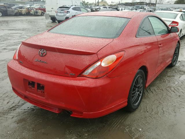 4T1CA38P74U003548 - 2004 TOYOTA CAMRY SOLA RED photo 4