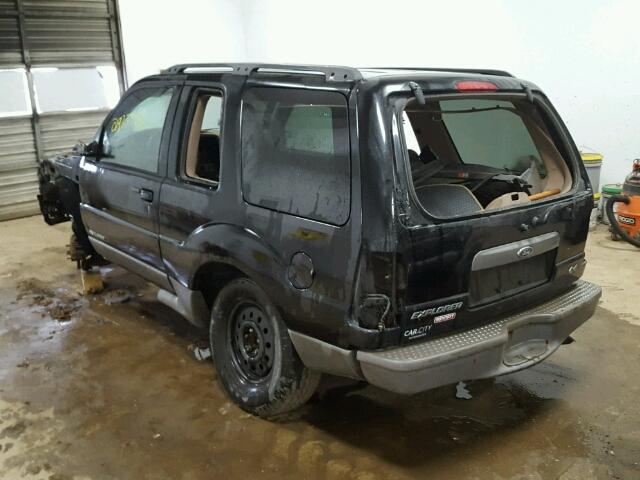 1FMYU70E91UC09142 - 2001 FORD EXPLORER S 黑色 照片 3