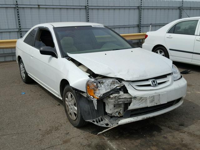 1HGEM21673L055297 - 2003 HONDA CIVIC LX WHITE photo 1