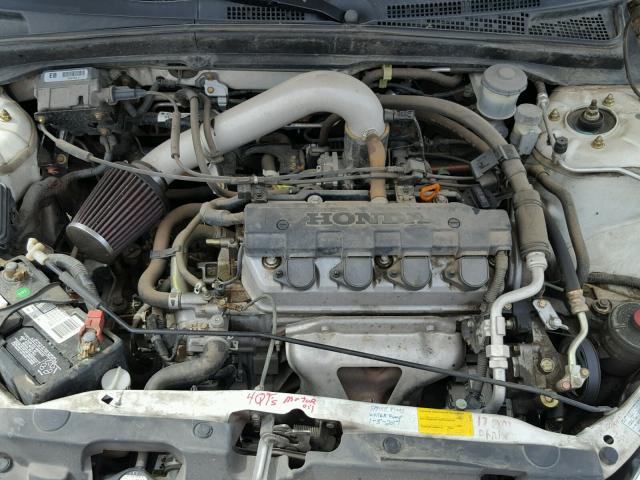 1HGEM21673L055297 - 2003 HONDA CIVIC LX WHITE photo 7