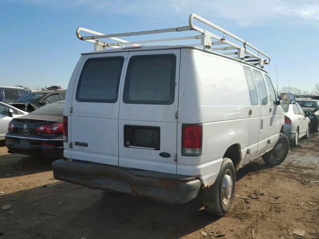 1FTNE24L11HB25258 - 2001 FORD ECONOLINE WHITE photo 4