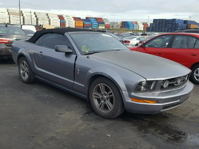 1ZVHT84N775215237 - 2007 FORD MUSTANG GRAY photo 1