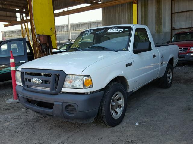 1FTYR10D39PA40997 - 2009 FORD RANGER WHITE photo 2