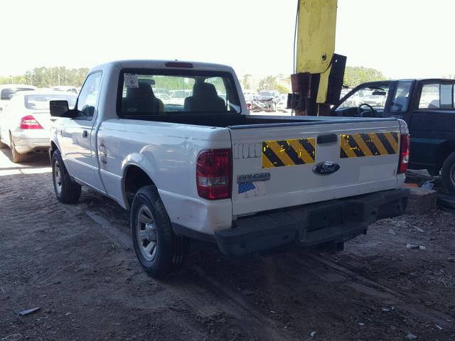 1FTYR10D39PA40997 - 2009 FORD RANGER WHITE photo 3