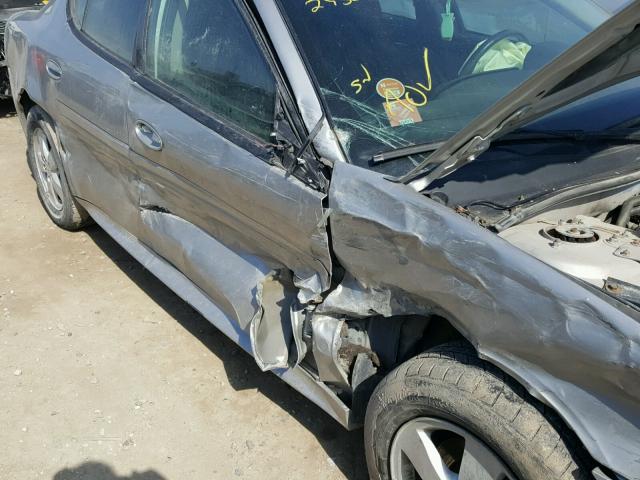 2G2WP552081176810 - 2008 PONTIAC GRAND PRIX ვერცხლისფერი ფოტო 9