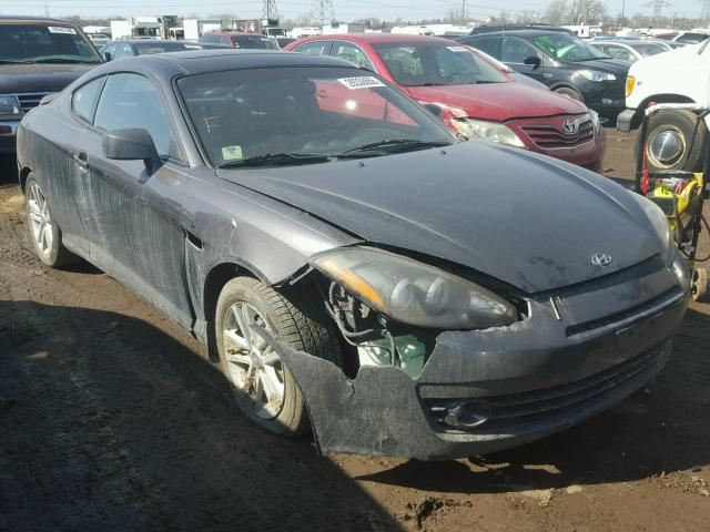 KMHHM66D58U279904 - 2008 HYUNDAI TIBURON GS GRAY photo 1