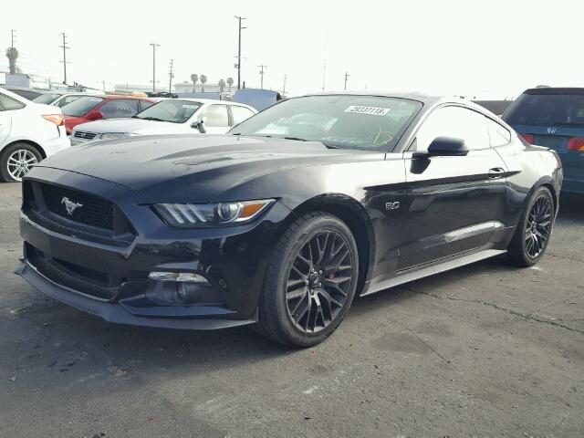 1FA6P8CF9F5396094 - 2015 FORD MUSTANG GT BLACK photo 2