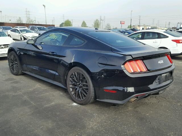 1FA6P8CF9F5396094 - 2015 FORD MUSTANG GT BLACK photo 3