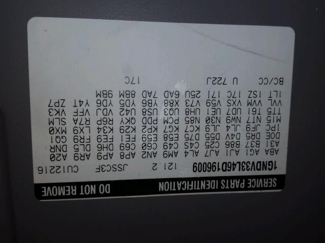 1GNDV33L46D196009 - 2006 CHEVROLET UPLANDER L 蓝色 照片 9