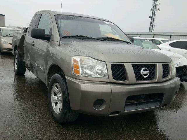 1N6AA06A46N531311 - 2006 NISSAN TITAN XE BROWN photo 1