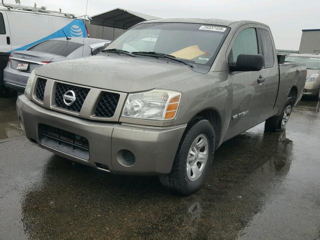 1N6AA06A46N531311 - 2006 NISSAN TITAN XE BROWN photo 2