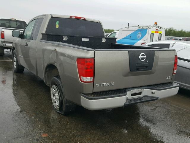 1N6AA06A46N531311 - 2006 NISSAN TITAN XE BROWN photo 3