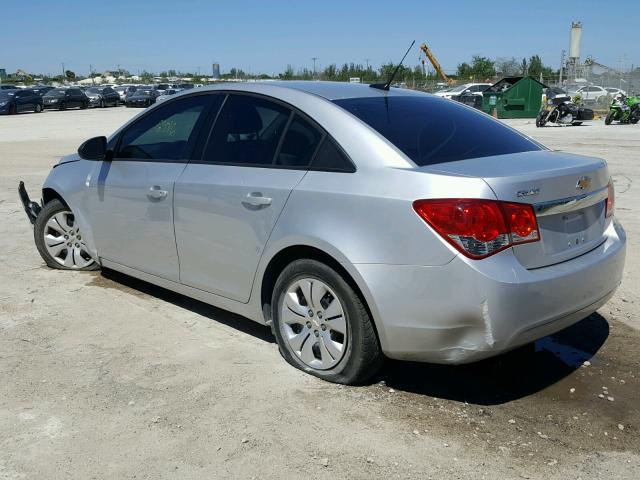 1G1PA5SHXE7234214 - 2014 CHEVROLET CRUZE LS SILVER photo 3