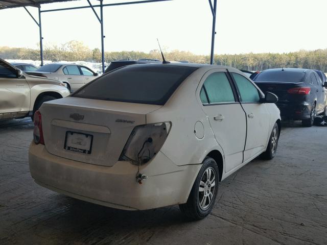 1G1JA5SHXC4185536 - 2012 CHEVROLET SONIC LS თეთრი ფოტო 4