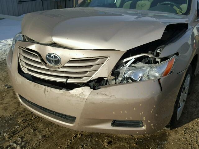 4T1BE46K88U246336 - 2008 TOYOTA CAMRY CE GOLD photo 9