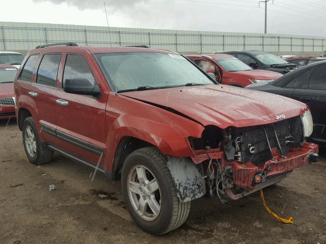 1J4GS48K85C582600 - 2005 JEEP GRAND CHER RED photo 1