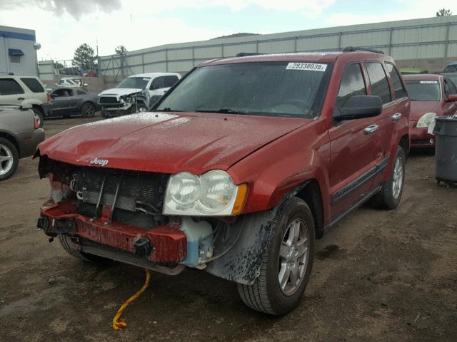 1J4GS48K85C582600 - 2005 JEEP GRAND CHER RED photo 2