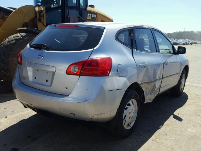 JN8AS58T28W001724 - 2008 NISSAN ROGUE S GRAY photo 4