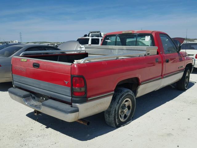 1B7HC16Y3SS339808 - 1995 DODGE RAM 1500 RED photo 4