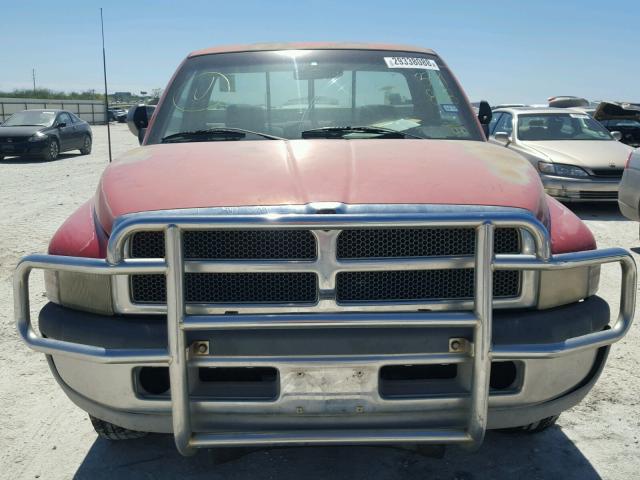 1B7HC16Y3SS339808 - 1995 DODGE RAM 1500 RED photo 9