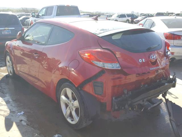 KMHTC6AD0CU025076 - 2012 HYUNDAI VELOSTER B RED photo 3