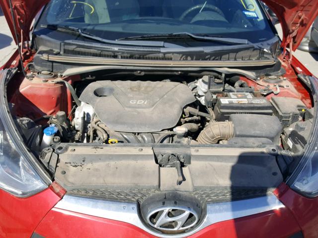 KMHTC6AD0CU025076 - 2012 HYUNDAI VELOSTER B RED photo 7