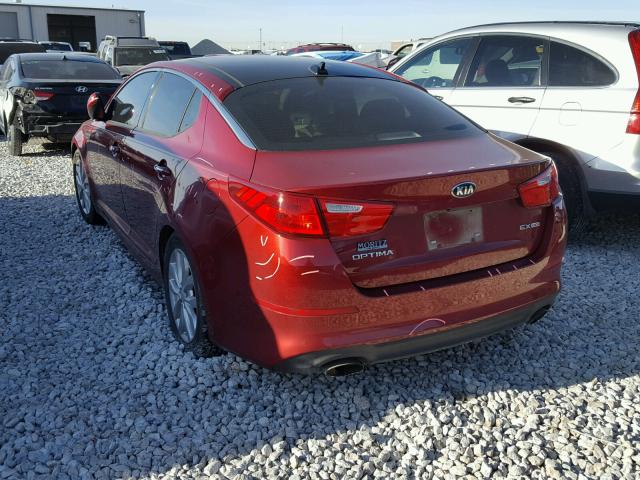 5XXGN4A7XEG343391 - 2014 KIA OPTIMA EX RED photo 3