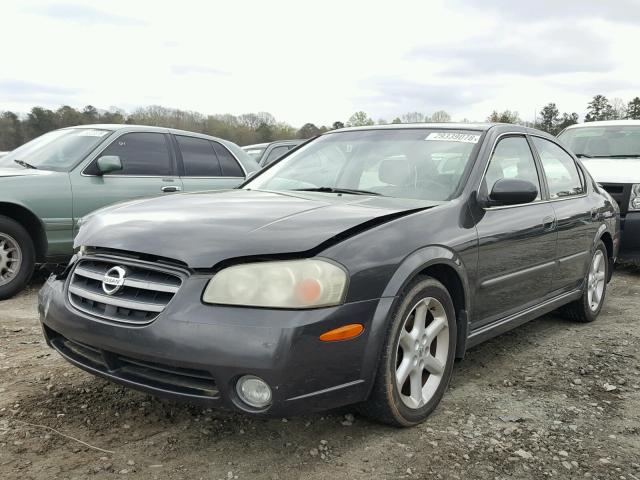 JN1DA31DX2T430852 - 2002 NISSAN MAXIMA GLE CHARCOAL photo 2