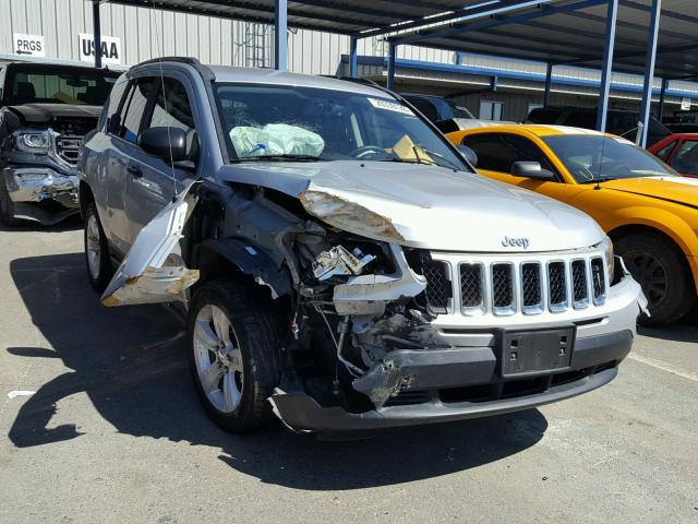 1C4NJDBB1ED535749 - 2014 JEEP COMPASS SP SILVER photo 1